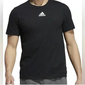 Adidas Mens Small Tee Shirt Black New With Tag